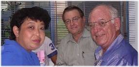 John Middlewood, wife, and Ron Myers